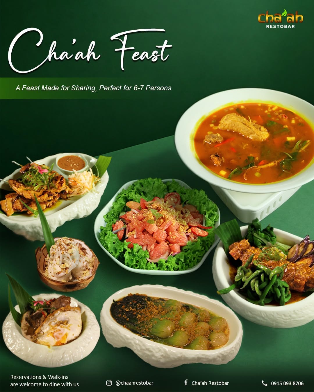 Cha'ah Feast — sharing platter for 6-7 persons