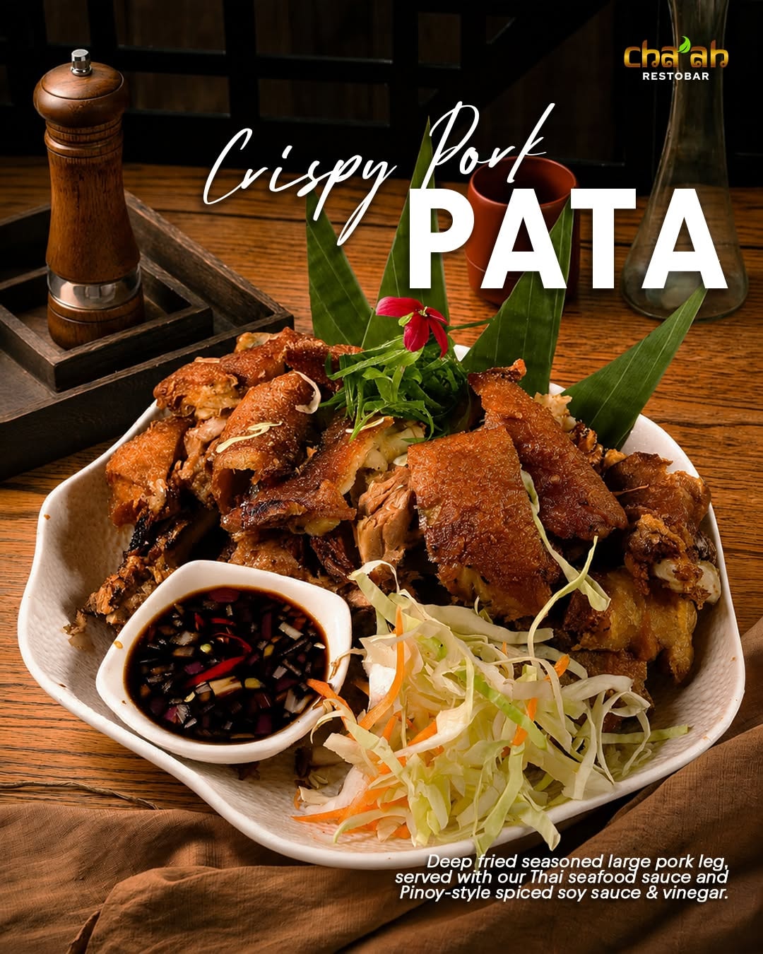 Crispy Pork Pata — signature dish